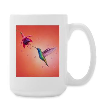 hummingbird400dpi - Large Mug 440 ml - white - Right