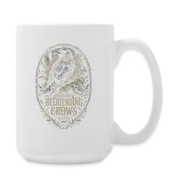 Rabe Raben Probably Befriending Crows Again - Große Tasse 440 ml - Weiß - Rechts