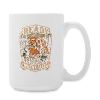 Rescue Team Ready When Called - Large Mug 440 ml - white - Right
