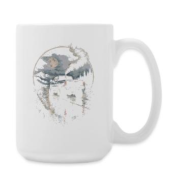 Rolling Coal - Große Tasse 440 ml - Weiß - Rechts