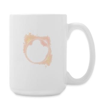 Éclipse solaire du cercle de feu - Grande tasse 440 ml - blanc - Droite