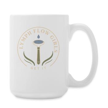 Lymphsystem Lymphdrainage Wellness Geschenk - Große Tasse 440 ml - Weiß - Rechts