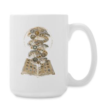 Collectionneur de pièces Numismatique, Collection de pièces - Grande tasse 440 ml - blanc - Droite