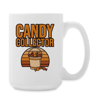Bonbons d’Halloween – Collectionneur de bonbons - Grande tasse 440 ml - blanc - Droite