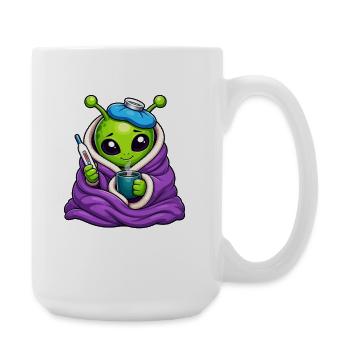 Alien câlin Froid Douillet - Grande tasse 440 ml - blanc - Droite