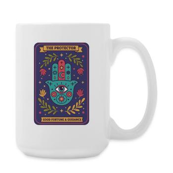 Spirituality Sacred Geometry The Protector - Large Mug 440 ml - white - Right