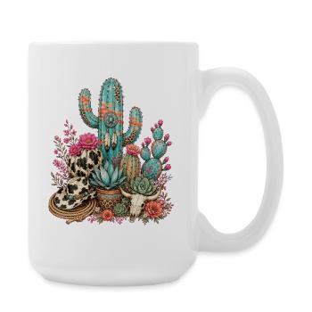 Cactus Garden Cactus - Large Mug 440 ml - white - Right