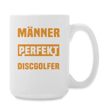 Lustige Discgolfer Sprüche - Große Tasse 440 ml - Weiß - Rechts