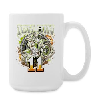 Ich bin Motocross Nitro 11 - Große Tasse 440 ml - Weiß - Rechts