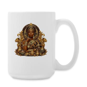 Reine d’or des Joyaux - Grande tasse 440 ml - blanc - Droite