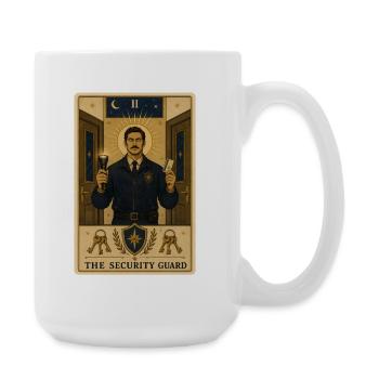 Agent de sécurité | Tarot de sécurité - Grande tasse 440 ml - blanc - Droite
