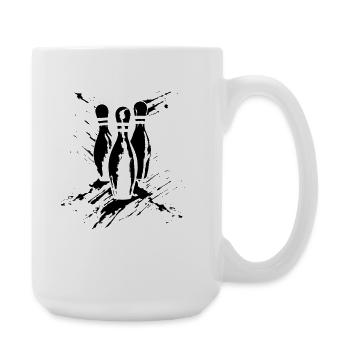 Croquis de bowling - Grande tasse 440 ml - blanc - Droite
