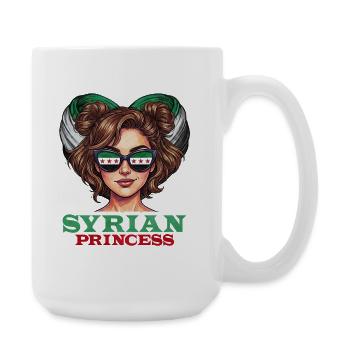 Illustration de princesse syrienne - Grande tasse 440 ml - blanc - Droite
