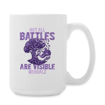 Les luttes invisibles d’Endalz contre la démence - Grande tasse 440 ml - blanc - Droite