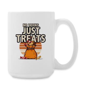 Bonbons d’Halloween – Pas de tours Juste des friandises - Grande tasse 440 ml - blanc - Droite