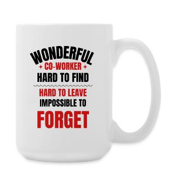 Cadeau d’adieu collègue - Grande tasse 440 ml - blanc - Droite