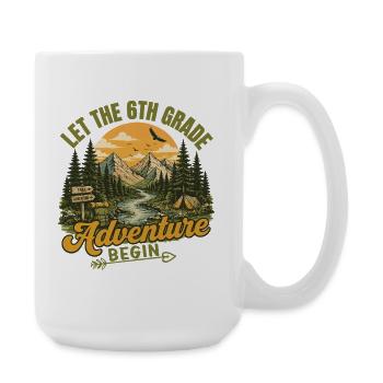 Que l’aventure de la 6e commence Teacher Design - Grande tasse 440 ml - blanc - Droite