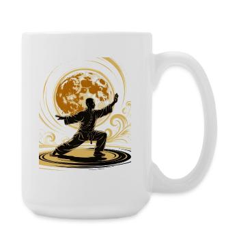 Tai Chi Zen Meditation – Chi Qigong Training - Große Tasse 440 ml - Weiß - Rechts