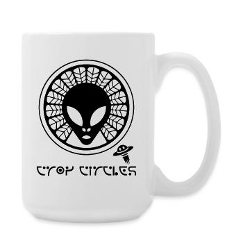 Ancient Alien Crop Circle - Large Mug 440 ml - white - Right
