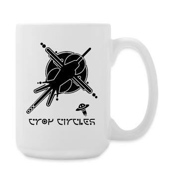 Crop Circle Graffiti Cosmique - Grande tasse 440 ml - blanc - Droite