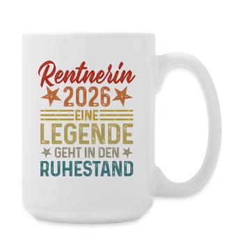 Retraité 2026 Une légende prend sa retraite - Grande tasse 440 ml - blanc - Droite