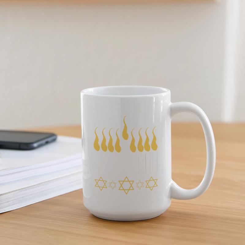 Hanoukka Hanoukka Hanoukka Grande tasse 440 ml