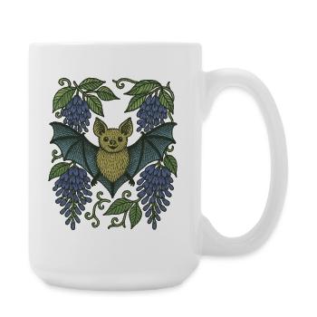Bat Whimsy - Large Mug 440 ml - white - Right