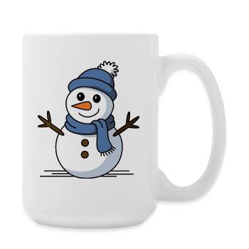 Snowman Winter Magic - Large Mug 440 ml - white - Right