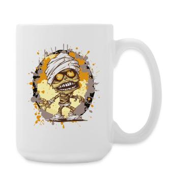 Mummy in splatter look - Large Mug 440 ml - white - Right