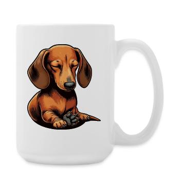 Dachshund, Dachshund Owner, Dachshund Lover, Dachshund - Large Mug 440 ml - white - Right