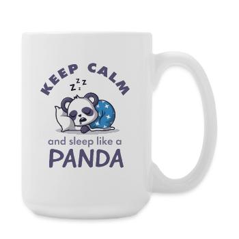 Keep Calm Panda Sleep Shirt - Large Mug 440 ml - white - Right