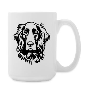 Irish Setter Kopf - Große Tasse 440 ml - Weiß - Rechts