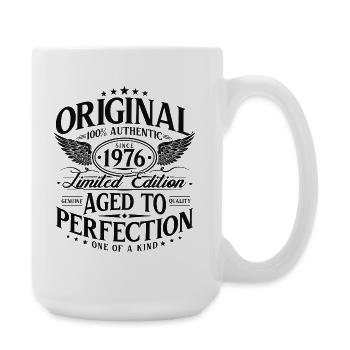 Original_1976_Jahrgang_Geburtstag_Geschenk_Retro - Grande tasse 440 ml - blanc - Droite