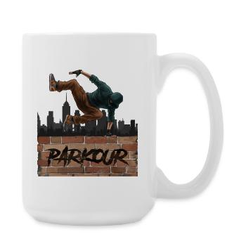 parkour - Large Mug 440 ml - white - Right