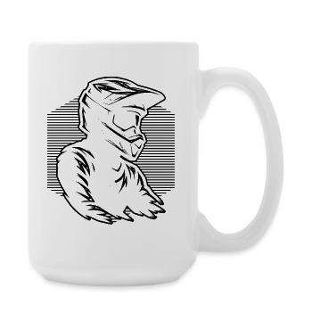Motocross Grafik für Motocross - Große Tasse 440 ml - Weiß - Rechts