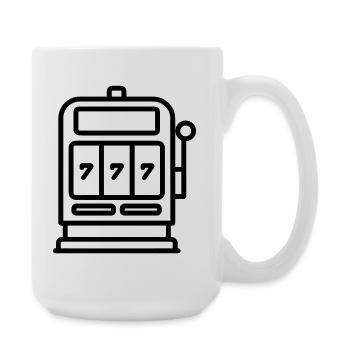 Casino Slot Machine - Large Mug 440 ml - white - Right