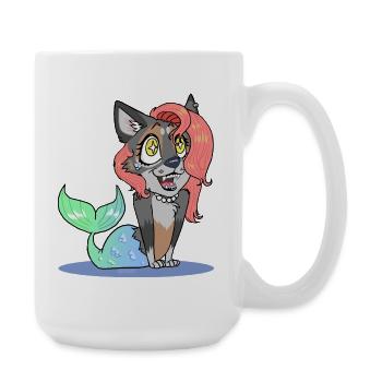 Coral (Version Chibi) (par Leni Riosa) - Grande tasse 440 ml - blanc - Droite