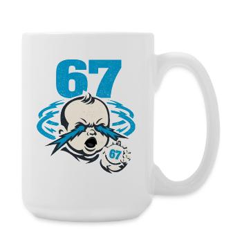 67 Six Seven - Gen Z - Large Mug 440 ml - white - Right