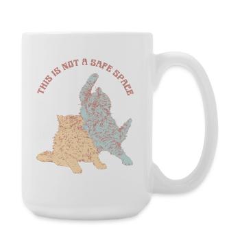 THIS IS NOT A SAFE SPACE - Large Mug 440 ml - white - Right