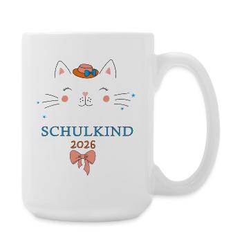 Écolier 2026 - Grande tasse 440 ml - blanc - Droite