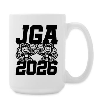 Jga 2026 Bachelor Party Monkeys - Large Mug 440 ml - white - Right