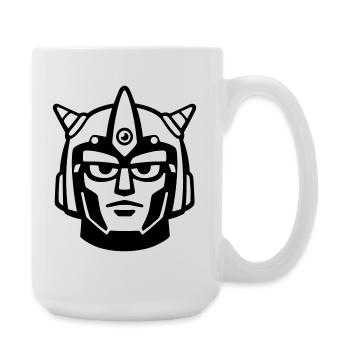 Doomforge Robot Face Helmet - Large Mug 440 ml - white - Right
