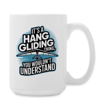 Hang gliders hang gliders Air sports enthusiasts - Large Mug 440 ml - white - Right