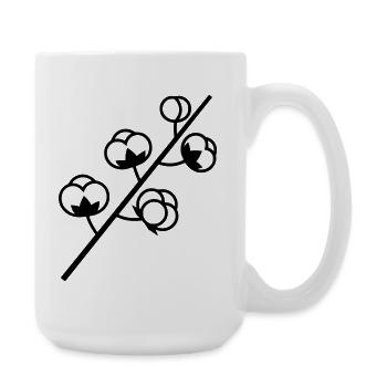 Branche de la Culture de Coton - Grande tasse 440 ml - blanc - Droite