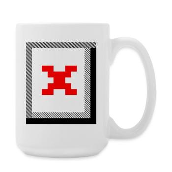 Missing Image – File Not Found - Large Mug 440 ml - white - Right