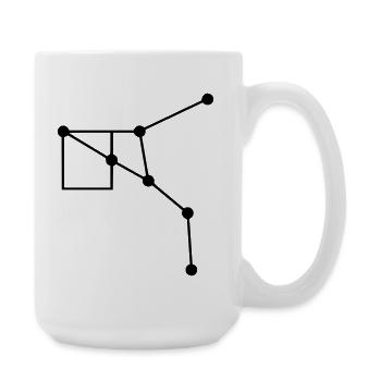 Constellation Geometry Lines - Large Mug 440 ml - white - Right