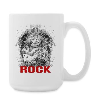 JAMAIS TROP VIEUX POUR ROCKER - Grande tasse 440 ml - blanc - Droite