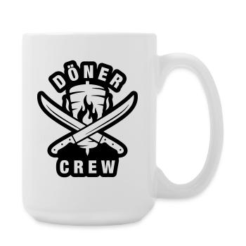 Döner Crew - Große Tasse 440 ml - Weiß - Rechts