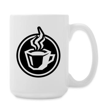 Coffee Cup Icon - Large Mug 440 ml - white - Right