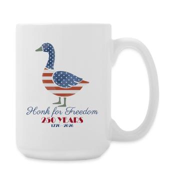 USA 250-jähriges Jubiläum Floral Patriotic - Große Tasse 440 ml - Weiß - Rechts